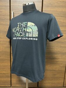 THE NORTH FACE(ザ・ノースフェイス） S/S CAMOUFLAGE LOGO TEE（カモフラージュロゴティー）NT31932 ブラック M 人気モデル！GOLDWIN