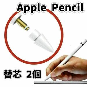 送料無料 新品 Apple Pencil 替芯 ペン先 2個セット タッチペン ipad