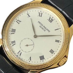 パテック・フィリップ PATEK PHILIPPE カラトラバ 5115J ホワイト K18イエローゴールド 腕時計 メンズ 中古