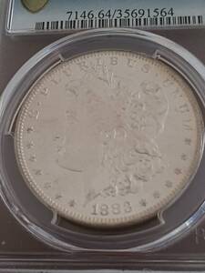 ★米国★MORGAN DOLLAR★モルガンダラー★PCGS鑑定MS64★未使用★1883年★