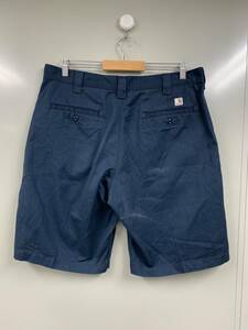 カーハート W36 ショーツ ハーフ パンツ ネイビー carhartt キャンバス ダック 生地 ( ワーク ペインター WORK USA 革 90