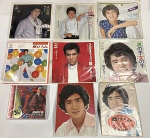 郷ひろみ シングルレコード CD ウイスパーカード セット 未完成 お嫁サンバ 小さな体験 2億4千万の瞳 男の子女の子 他