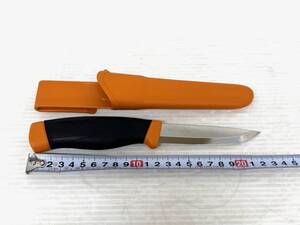 ZE3042【未使用】MORAKNIV モーラナイフ コンパニオン ヘビーデューティー (S) ステンレスナイフ オレンジ スウェーデンナイフ ケース付 