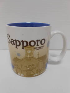 戸∞8　STARBUCKS COFFEE コレクターシリーズ Sapporo 札幌進出10周年 記念 マグ 473ml 限定品 2009 スタバ 北海道 ロゴ カップ コップ