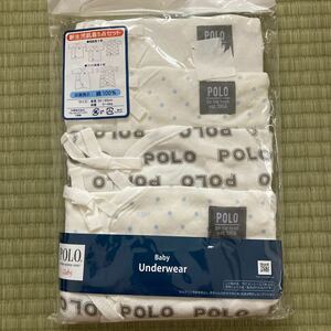 POLO コンビ肌着 短肌着 新生児 肌着 5点　ブルー