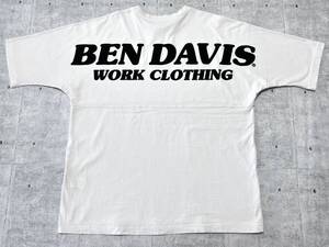 BEN DAVIS ビッグシルエット フットボール Tシャツ 半袖 ユニセックス　　ベンデイビス センターロゴ 背中ビッグロゴ ゆるダボ 柳9672 