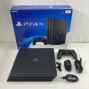 04wy1119〓【1円～】PlayStation 4 Pro本体 CUH-7000B 【Sony/ジェット・ブラック/1TB/PS4 Pro/プレイステーション】 中古品