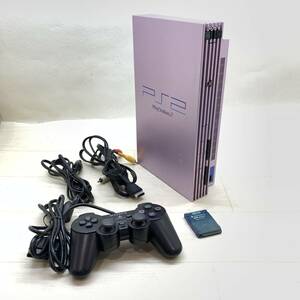 ■SONY SCPH-50000 PlayStation2 PS2 本体 ゲーム機本体 コントローラー 電源ケーブル ソニー プレステ サクラ 希少 動作確認済■K42037