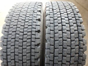 B18 2023年製 約7.5-8分山 送料無料【245/80R17.5 133/131】ブリヂストン W900 スタッドレス 2本