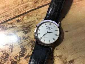 レア ヴィンテージ Helene de Michel ヘレンミッシェル silver 925 シルバー クオーツ メンズ 腕時計