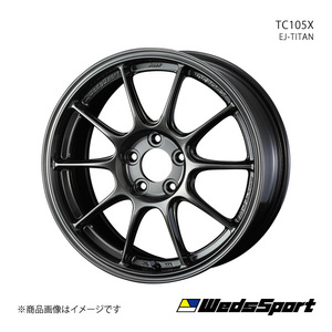 WedsSport/TC105X インプレッサWRX STI GDB brembo 純正タイヤ(225/40-18) ホイール1本【18×8.5J 5-114.3 INSET50 EJ-TITAN】0073536