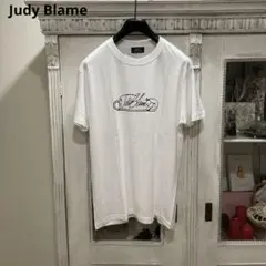 新品 Judy Blame ジュディ・ブレイム Tシャツ L ホワイト 安全ピン