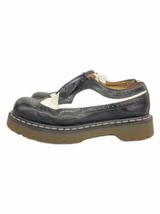 Dr.Martens◆ウイングチップ/バイカラー/ドレスシューズ/UK8/BLK/レザー/AW006