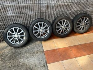 1円スタート BRIDGESTONE BLIZZAK VRX 2018年製造 155/65R14 ブリザック ★バリ山★　N-BOX タント ワゴンR ★軽自動車に★