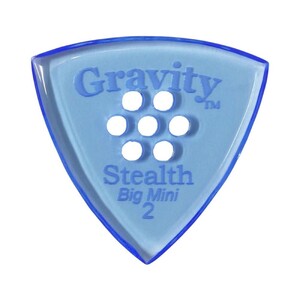 グラビティ ピック GRAVITY GUITAR PICKS Stealth -Big Mini Multi-Hole- GSSB2PM 2.0mm Blue ギターピック