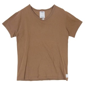 VISVIM ビズビム 12SS 0112105010006 DOUBLE SCOOP V-NECK S/S LUXSIC ダブルスクープ Vネック Tシャツ ラクシック ベージュ 2【中古】