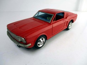 タイヨー　1960年代製　1965年型 MUSTANG ファストバック完動ほぼ美品　長さ約25cm