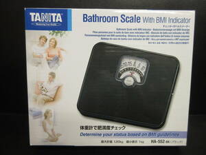 《健康用品》TANITA 「体重計 BMI測定機能付き HA-552-BK」 肥満度チェック アナログ測定器 新品未使用 色：ブラック タニタ