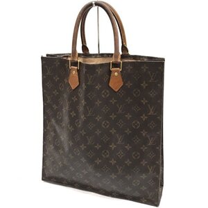 ルイヴィトン M51140 モノグラム サックプラ トートバッグ オープントップ ブラウン系 LOUIS VUITTON QR014-373