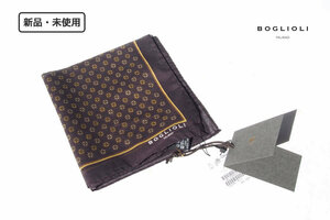 送料無料★新品｜未使用｜ボリオリ｜BOGLIOLI｜コットンチーフ｜ボルドー