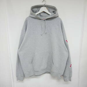 【1円】良好 国内正規 Supreme 23AW 23FW Sleeve Arc Hooded Sweatshirt スリーブアーチロゴ パーカー カナダ製 Heather Grey グレー XL