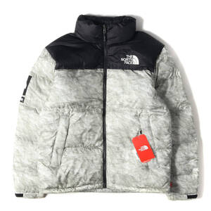 Supreme シュプリーム ジャケット サイズ:M 19AW THE NORTH FACE ペーパープリント ヌプシ ダウン ジャケット Paper Print Nuptse Jacket