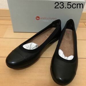 新品 17000円 クラークス Clarks フラットパンプス ブラック 23.5cm シンプル ナチュラル フォーマル