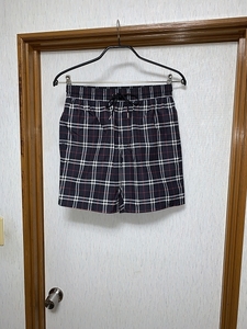 S 新品 BURBERRY チェック ショートパンツ スイムショーツ バーバリー