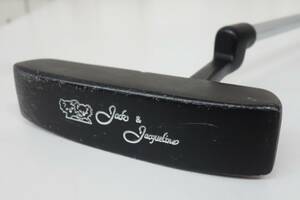 GOLF CLUB ゴルフクラブ ＊JACK & JACQUELINE　ジャック&ジャクリーン ＊ゴルフパター　ブラック ＊460g 85㎝＊PRO GRIP MODEL USA 　