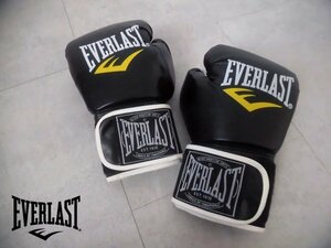 EVERLAST エバーラスト 10オンス ボクシンググローブ マジックテープ仕様 黒 ブラック 初心者 練習用 トレーニング グローブ 10oz