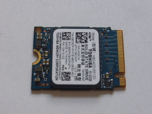 TOSHIBA 東芝 SSD M.2 NVMe Type2230 Gen 3x4 512GB 電源投入回数229回 使用時間1109時間 正常99% KBG40ZNS512G 中古品です②