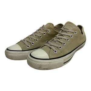 D122 CONVERSE コンバース オールスター ローカットスニーカー US4.5 23.5cm ベージュ キャンバス