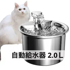 【２Ｌ】自動給水器 ペット給水lilclover いぬ ネコ 湧水式 衛生的