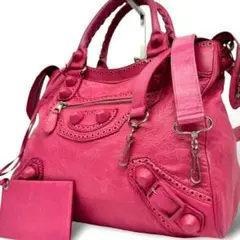 Balenciaga Giant City 2way Handbag Pink