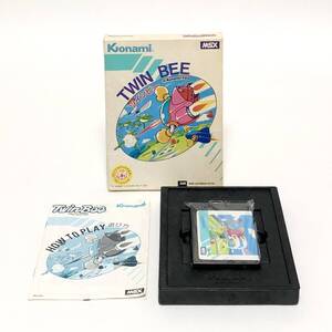 MSX ツインビー 箱説付き 痛みあり 動作確認済み コナミ MSX TwinBee CIB Tested Konami RC740