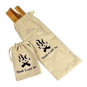 Bush Craft(ブッシュクラフト) ティンダーウッド100g&麻袋小セット 06-03-orti-0009