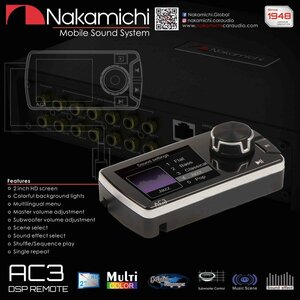 ■USA Audio■ナカミチ Nakamichi AC3 リモコンNDSK4065AU, NDSK4085AU, NDSK4165AU, NDSK4265AU, NDSK4185AU, NDSK4285AUに使用可能●税込