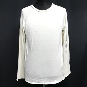 ジョルジオアルマーニジャパン正規代理店タグ☆EMPORIO ARMANI☆ラグラン/長袖Tシャツ/ロンT【メンズS/白/white】Tops/Shirts◇cBH754