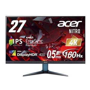 Acer ゲーミングモニター Nitro 27インチ IPS 非光沢 4K UHD 160Hz 0.5ms H(中古品)