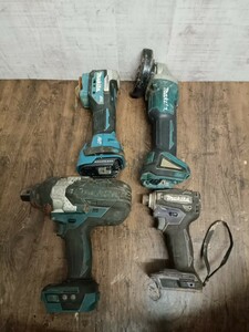 makita　 マキタ　18V 電動工具　まとめ　4点　TD172D インパクトドライバ TM52D マルチツール　インパクトレンチ　ジャンク