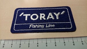 レア◆TORAY 東レ フィッシングライン/非売品 ワッペン エンブレム★オールド 整191