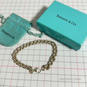 1000円〜　vintage 美品　SV925 シルバー925 TIFFANY & Co. ティファニー　ツイスト　彫刻　ロープチェーン　ブレスレット　送料無料