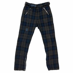 sacai サカイ　20AW Check Wool Trousers ブラウン サイズ:2