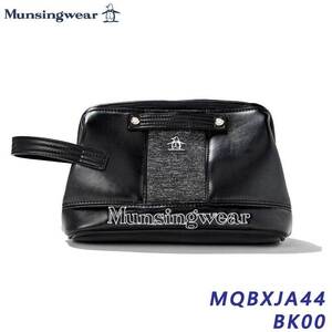 マンシングウェア MQBXJA44 ブラック マグネット式 ガマロ開閉 カート ポーチ Munsingwear BK00 2024 30p 即納