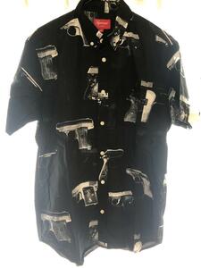 Old Supreme 半袖シャツ Guns Shirt S/S Mサイズ Black wiz khalifa ウィズカリファ ガンズ 柄シャツ シャツ ピストル