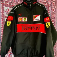 新品✨Ferrari アウター メンズ ナイロン レーシングジャケット風 非公式