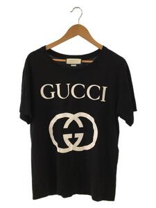 GUCCI◆インターロッキングG/Tシャツ/S/コットン/BLK/493117 X3Q35 1289