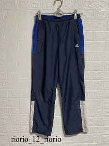 679　adidas　アディダス　トリコット起毛ナイロンパンツ　内ピンク起毛　防寒　レディース　sizeS