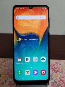 E22 良品 au SCV4 SAMSUNG Galaxy A30 SIMフリー Black◆64GB◆RAM4GB◆6.4インチ◆1080x2340【Samsung・中古品・ギャラクシー