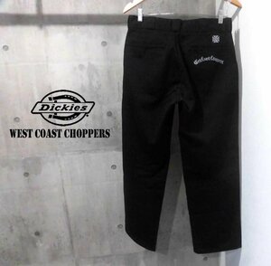 WEST COAST CHOPPERS ウエストコーストチョッパーズ x DICKIES ディッキーズ 874 WORK PANT ワークパンツ W32/黒 ブラック/ライダース